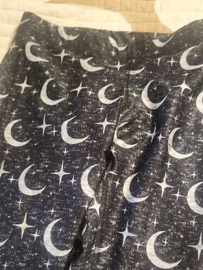 Terez Black & White Crescent Moon Leggings